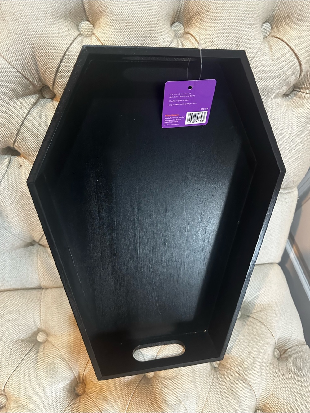 World Market Halloween Casket Tray